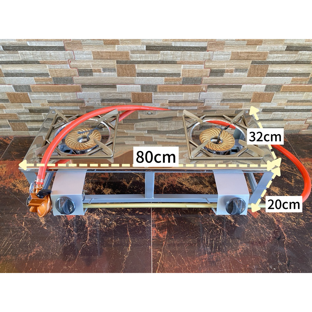 KOMPOR GAS RAKITAN API BESAR 2 TUNGKU BGX