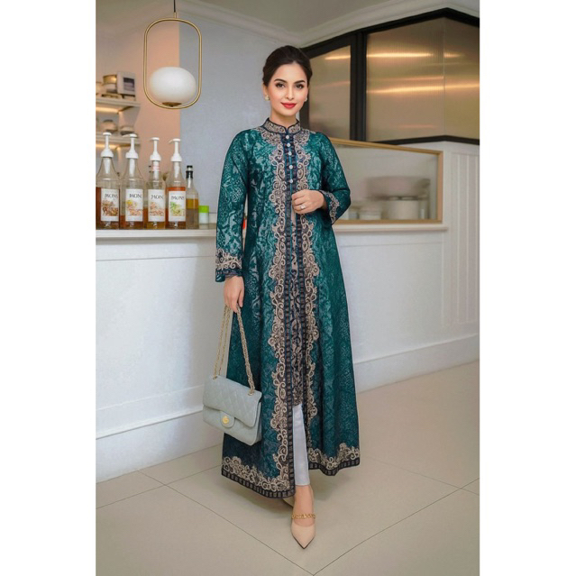 Gamis Tile Shangrilla M-5L| Gamis Pesta Mewah| Gamis Kondagan| Gamis wisuda| Gamis Tile| Gamis Bordi