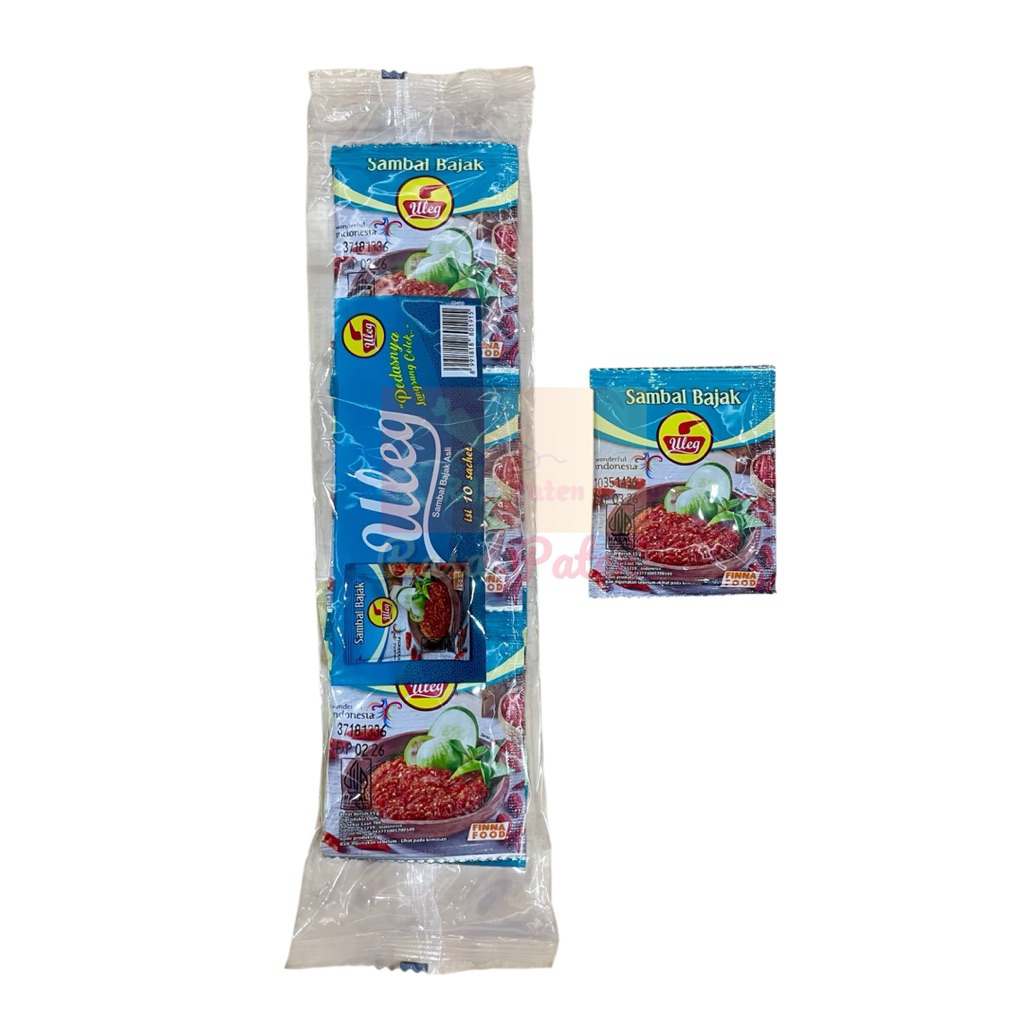 

SAMBAL BAJAK FINNA ULEG 15 gr HALAL BPOM RI Sambel Uleg Finna Food