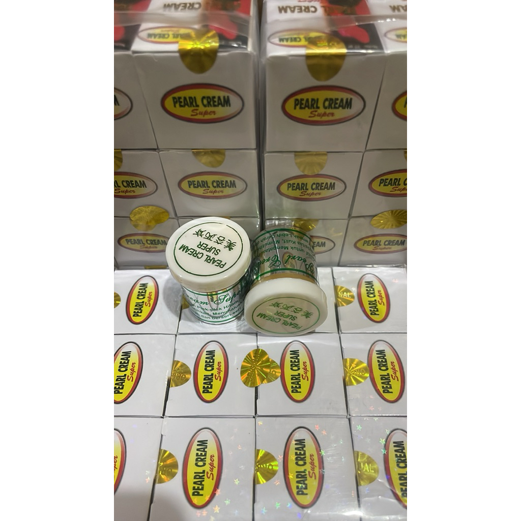 pearl cream (super tutup putih original)