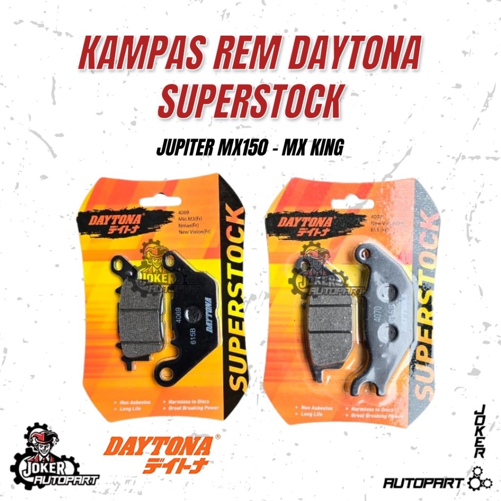 Daytona Kampas Rem Jupiter MX150 Jupiter MX KING Dispad Kampas Rem Superstock