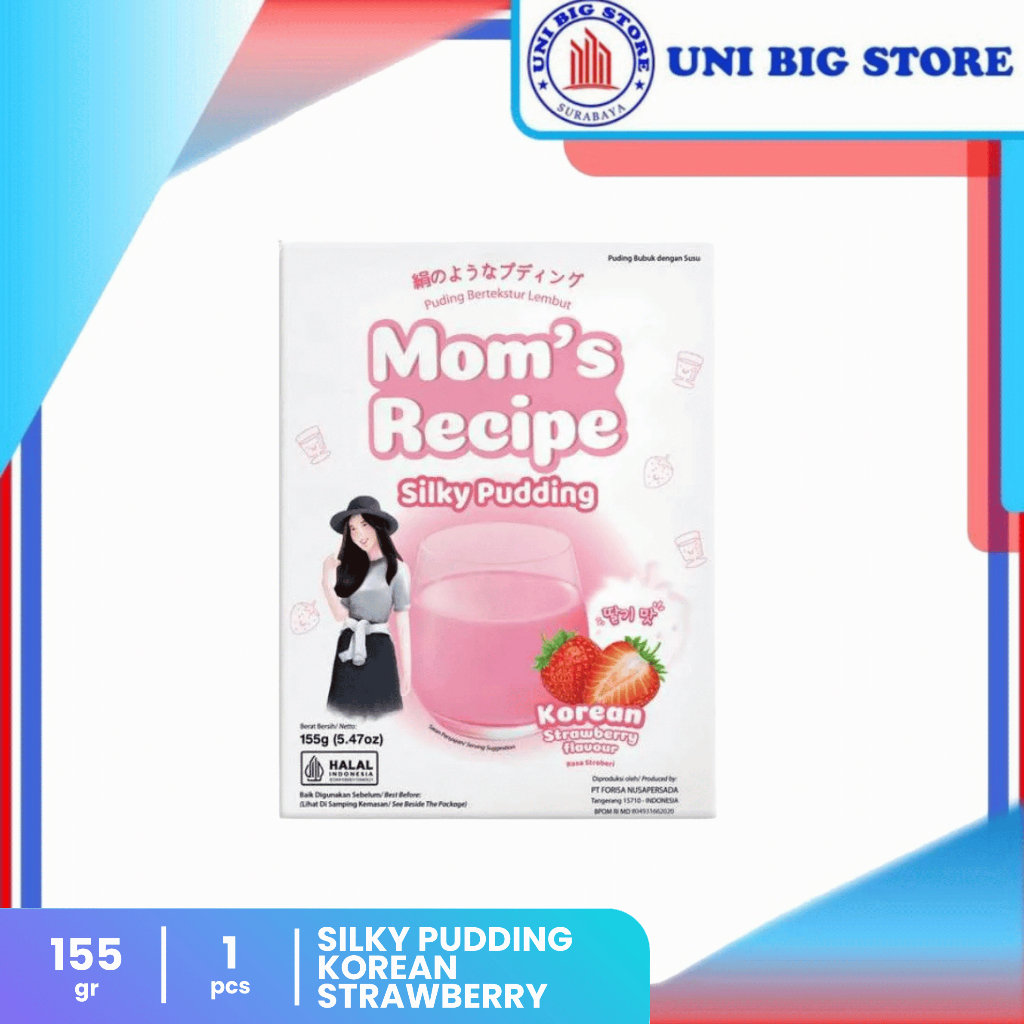 

Silky Pudding Korean Strawberry Forisa 155 g PUYO Puding Susu Stroberi