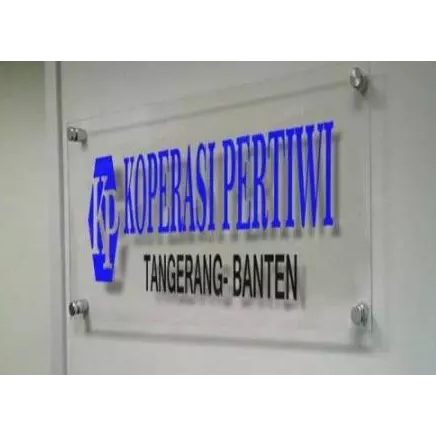 

Custom Papan Nama Acrylic Sticker Ukuran 40x40cm