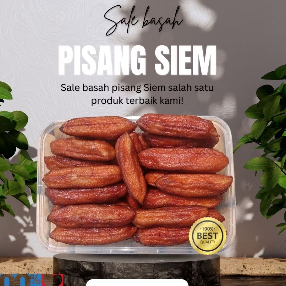 

Camilan Tradisional Sale Basah Pisang Raja Siem 200gr – Legit, Manis, Alami