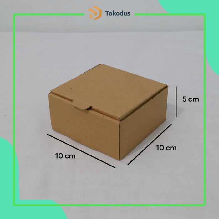 

Kardus 10x10x5 cm E-flute Corrugated Polos untuk Kue dan Packing Bisa Custom