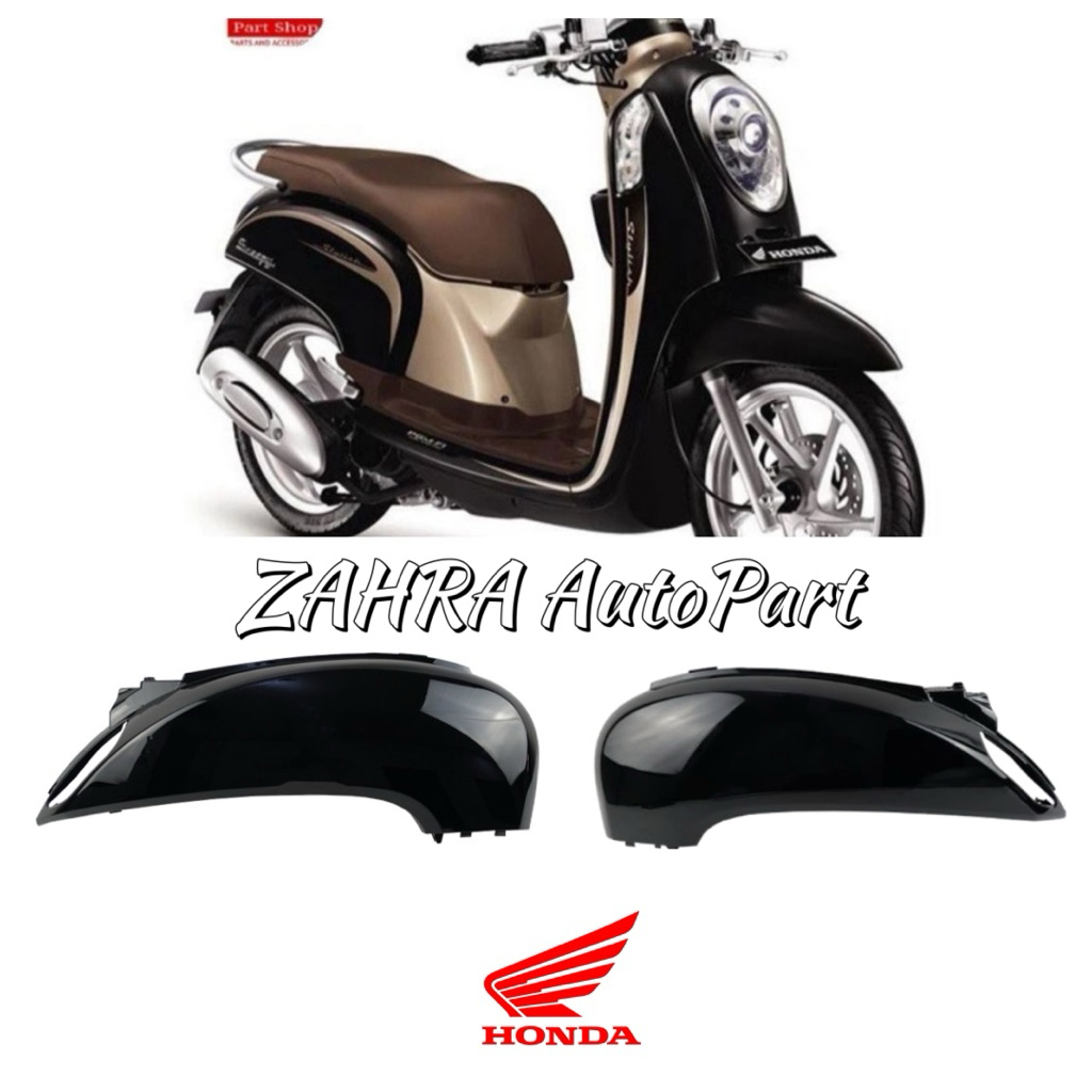 Cover RL body belakang samping kanan kiri scoopy fi esp K16 2014-2016 Hitam glossy Original