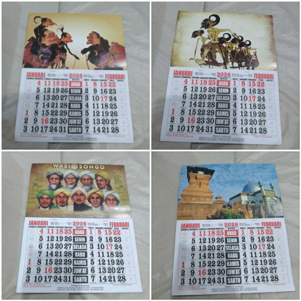 

KALENDER WUKON 2026 UKURAN KECIL 25X32 CM