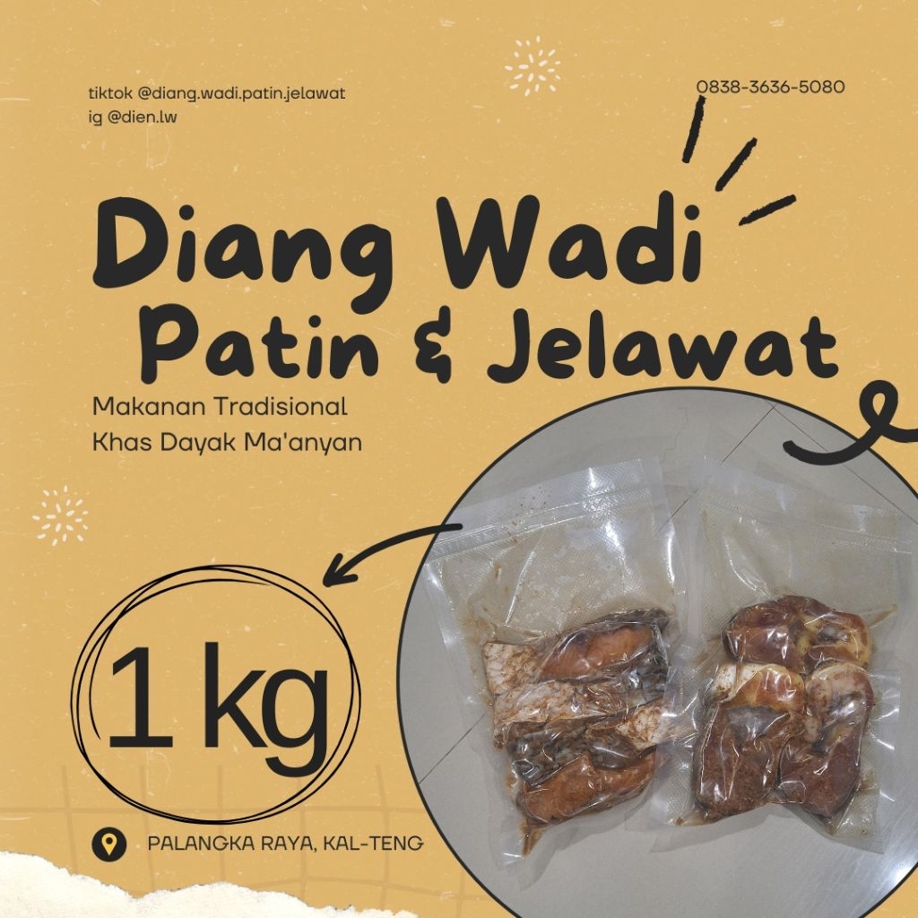 

1kg WADI PATIN & JELAWAT | Dayak Ma'anyan | Diang Wadi | Makanan Tradisional