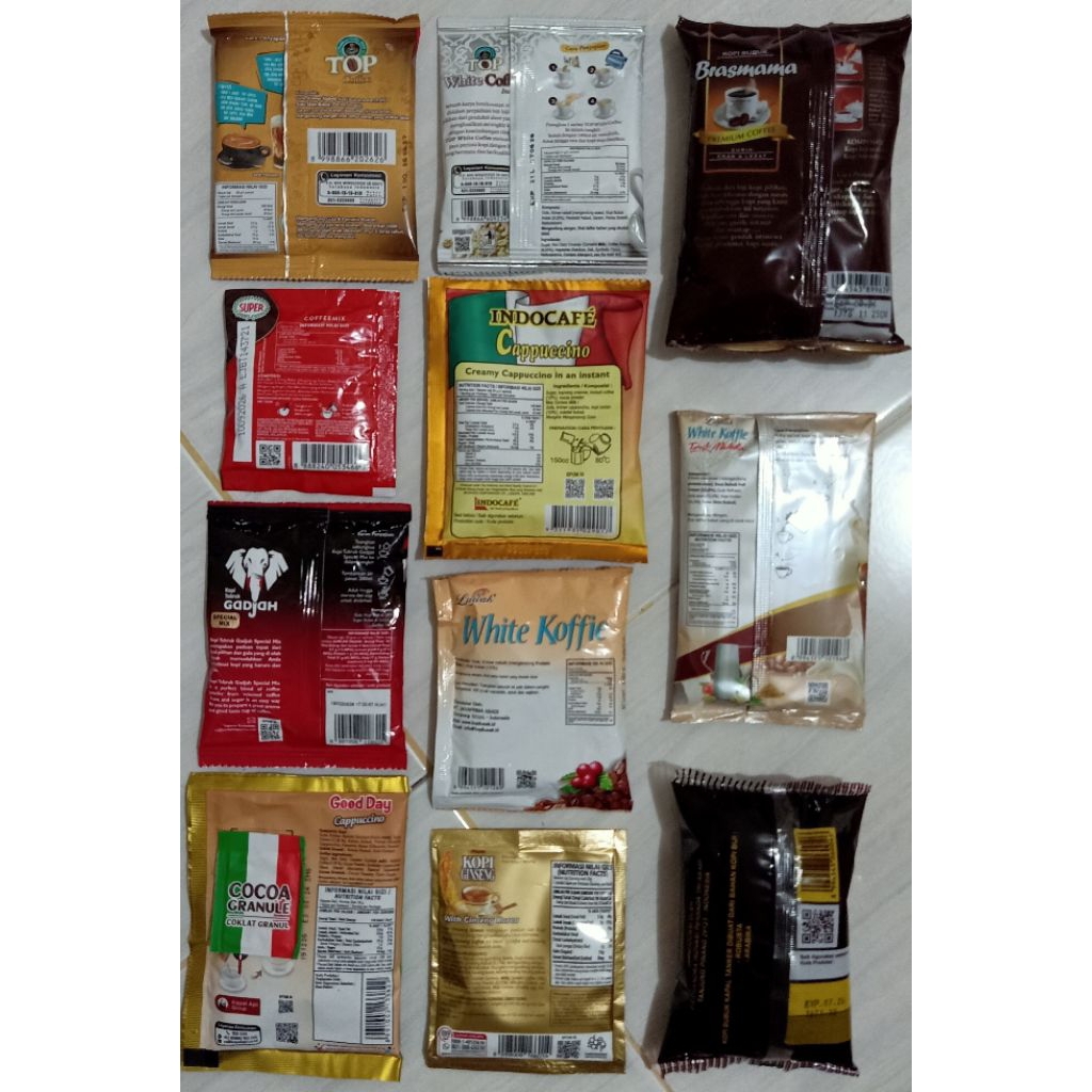 Kopi Coffee sachet Ginseng Top Coffee Gula Aren Super Coffee Mix Gadjah Brashmana