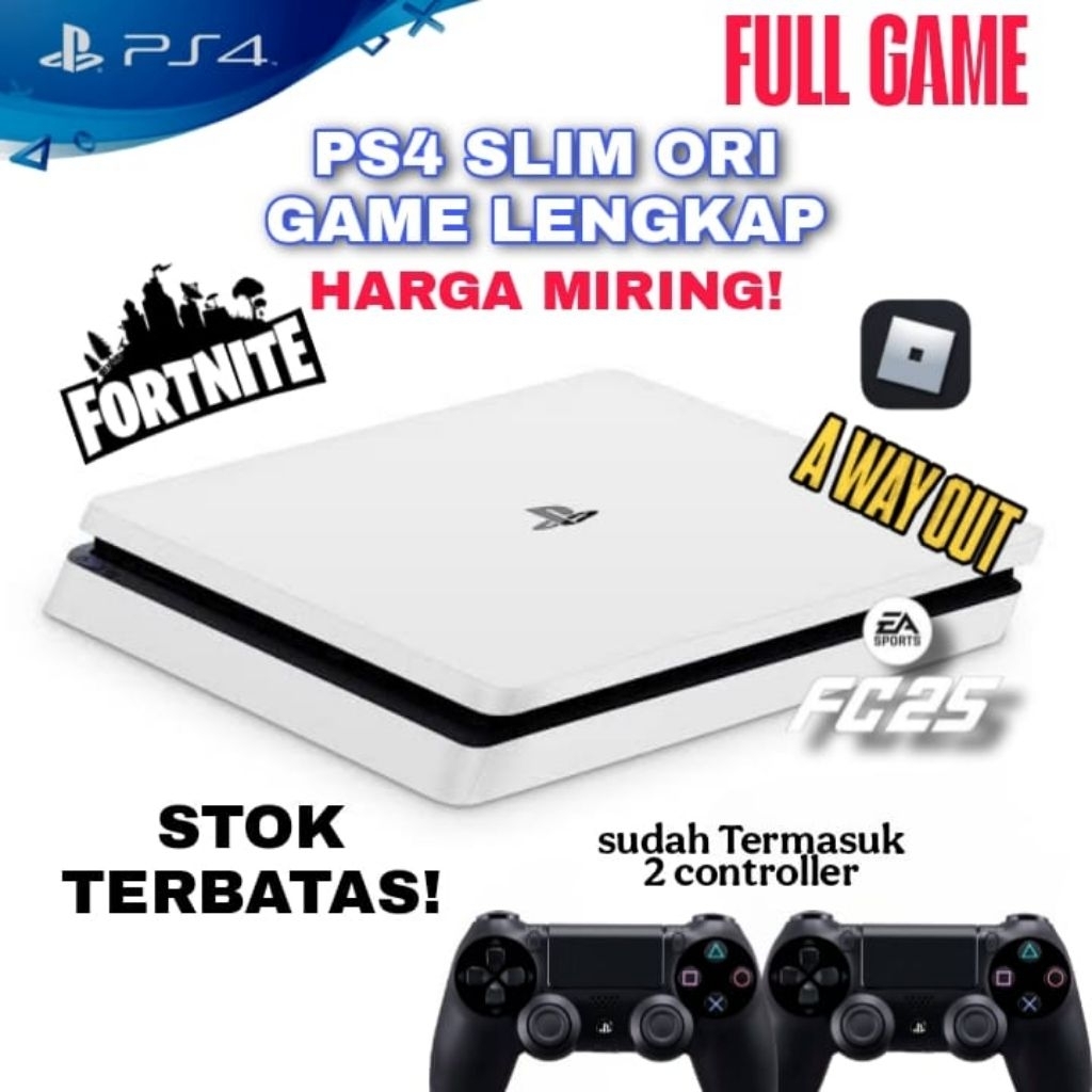 PS4 SLIM ORI SECOND GAME LENGKAP