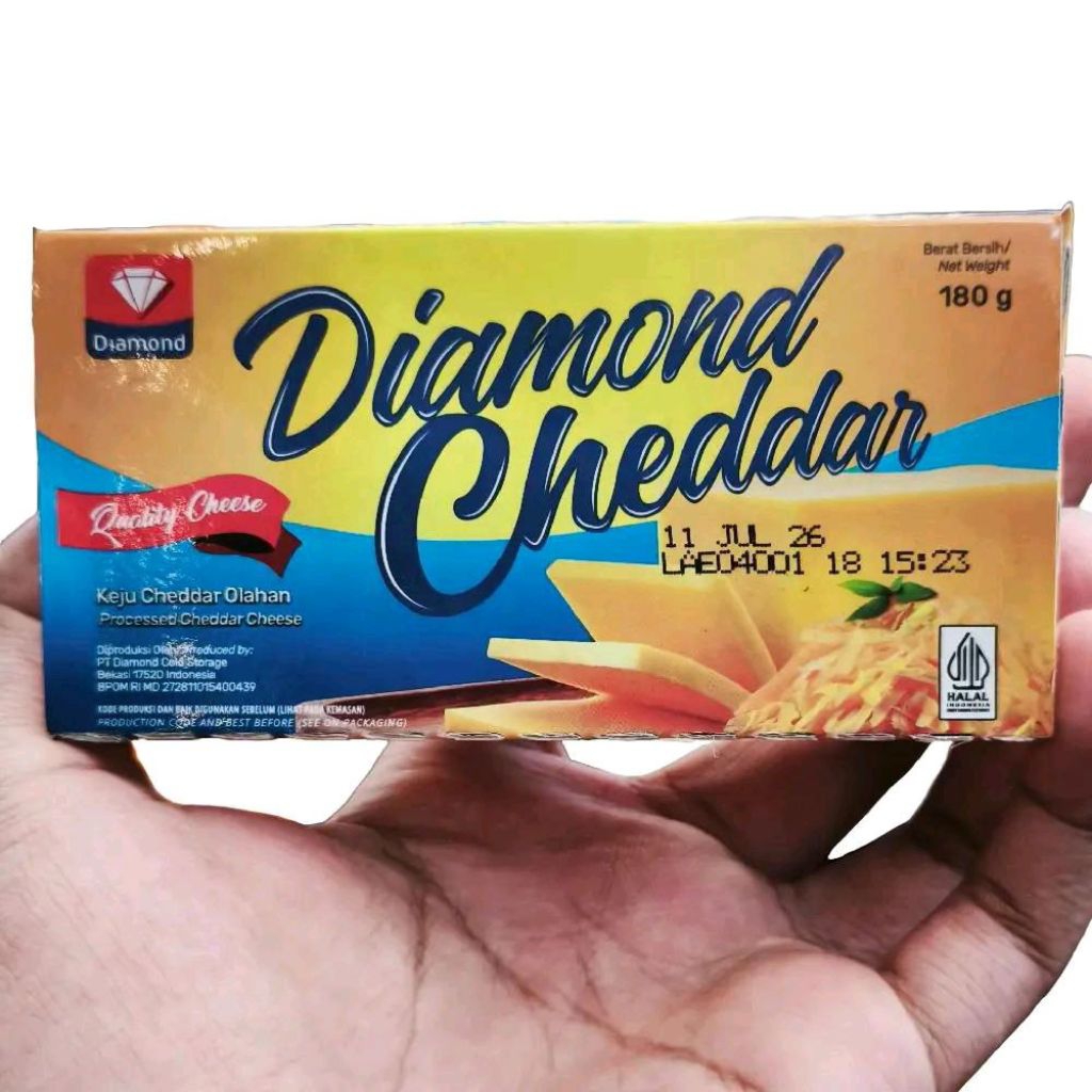 

keju diamond cheddar keju cheddar olahan 180 gram