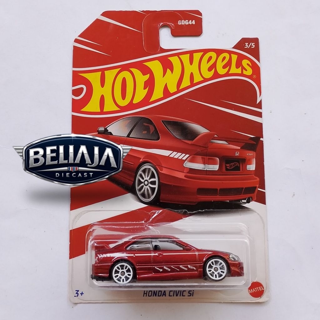 HOT WHEELS HONDA CIVIC SI MERAH HONDA SERIES