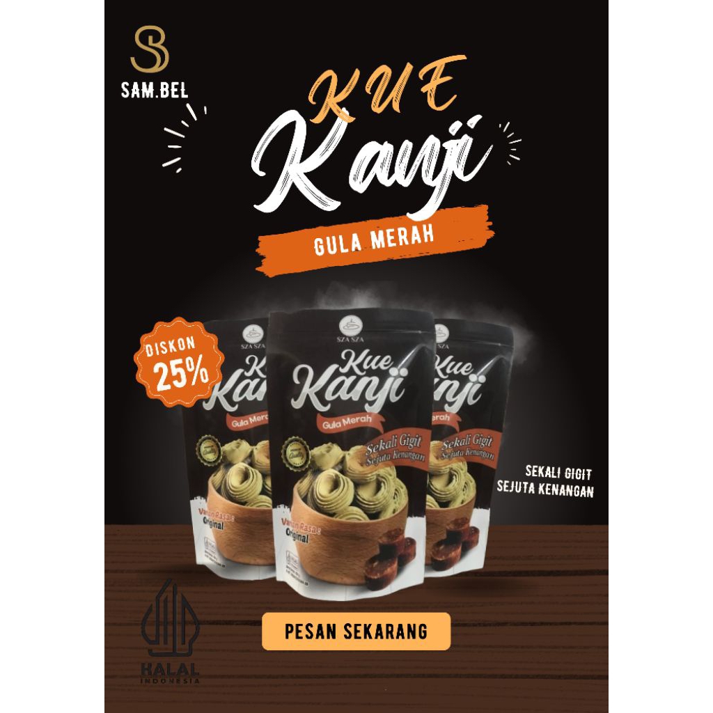 

Kue Kanji Gula Merah – Camilan Tradisional Gurih Renyah Lumer di Mulut (Varian Original)