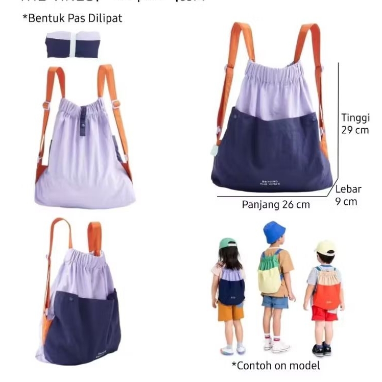 New Kids Dumpling Bagpack Tas Ransel anak Tas Import Viral Best Seller