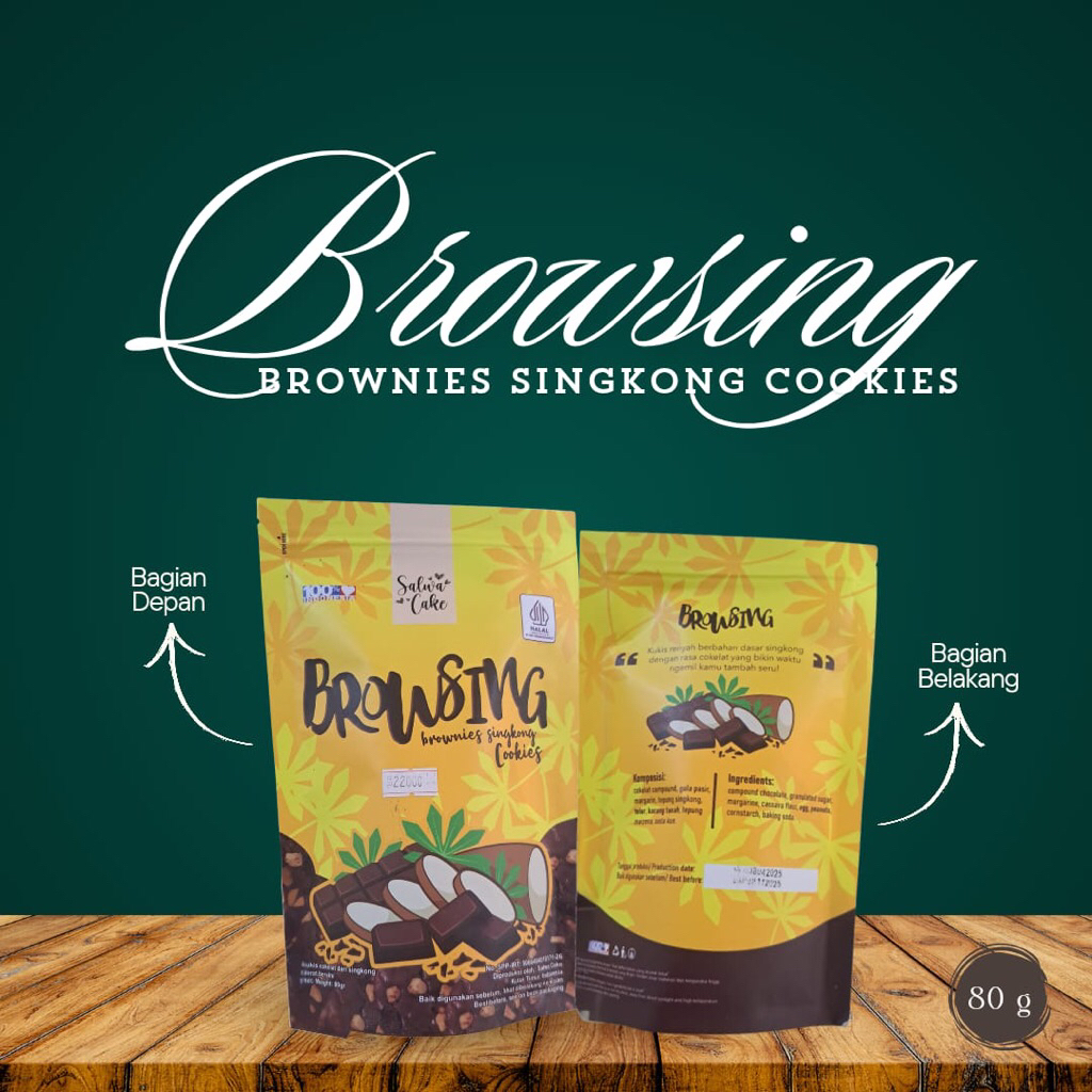 

Brownies Singkong Cookies Khas Kutai