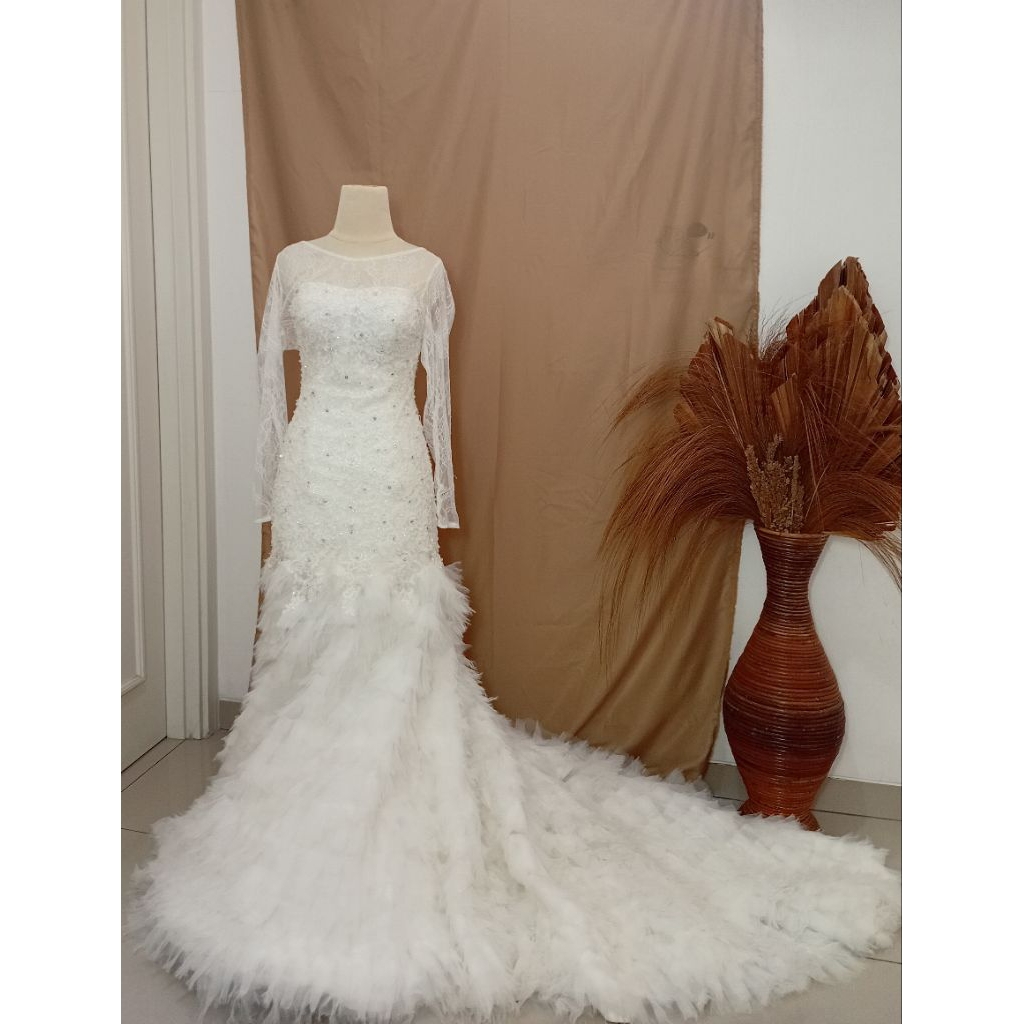 sewa gaun mermaid-sewa gaun pengantin mermaid