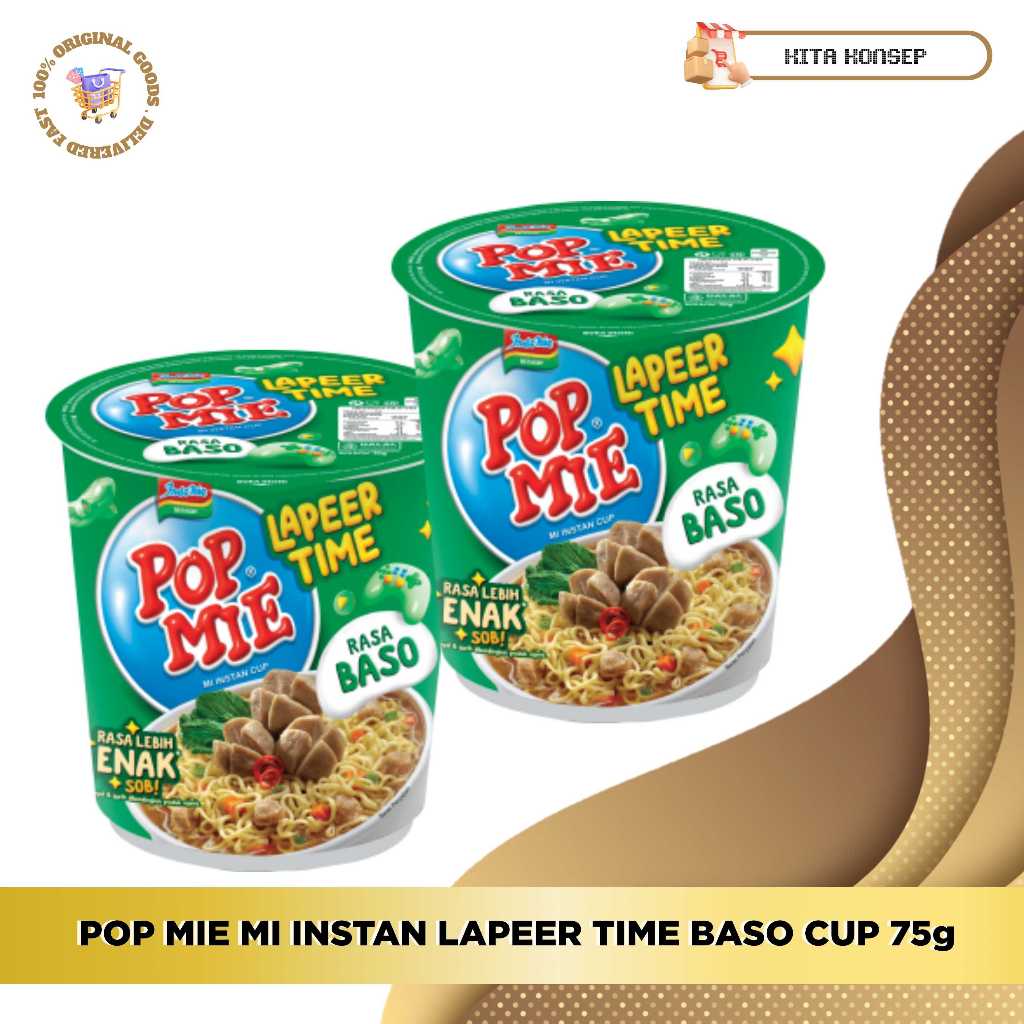 

POP MIE MI INSTAN LAPEER TIME BASO CUP 75g