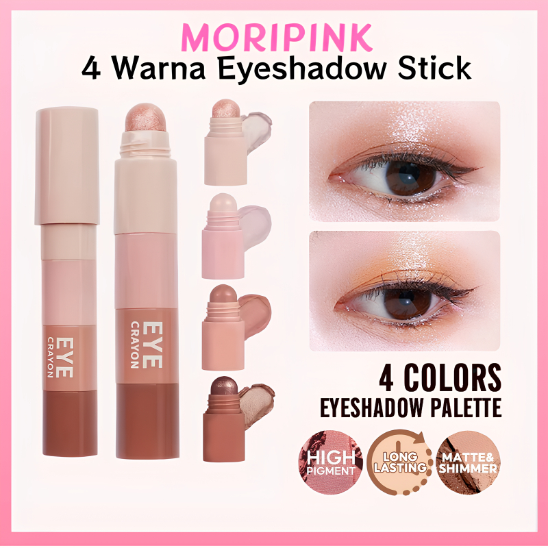 【100% ORI】4 In 1 Eyeshadow Pen  Multi Color Eye Shadow Highlighter Stick Long Lasting Makeup