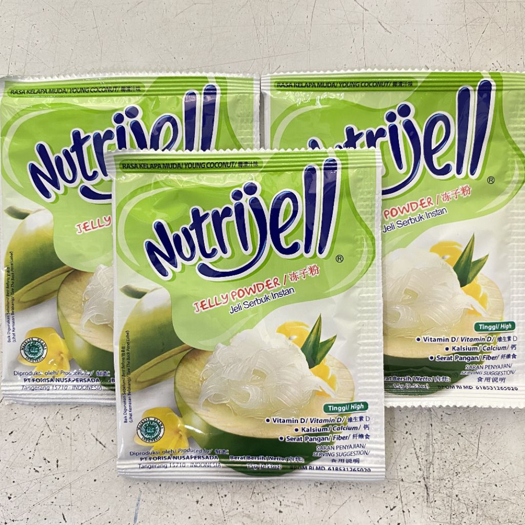 

Nutrijell JELLY rasa KELAPA MUDA 15 gram | nutrijell kelapa muda | jelly kelapa muda