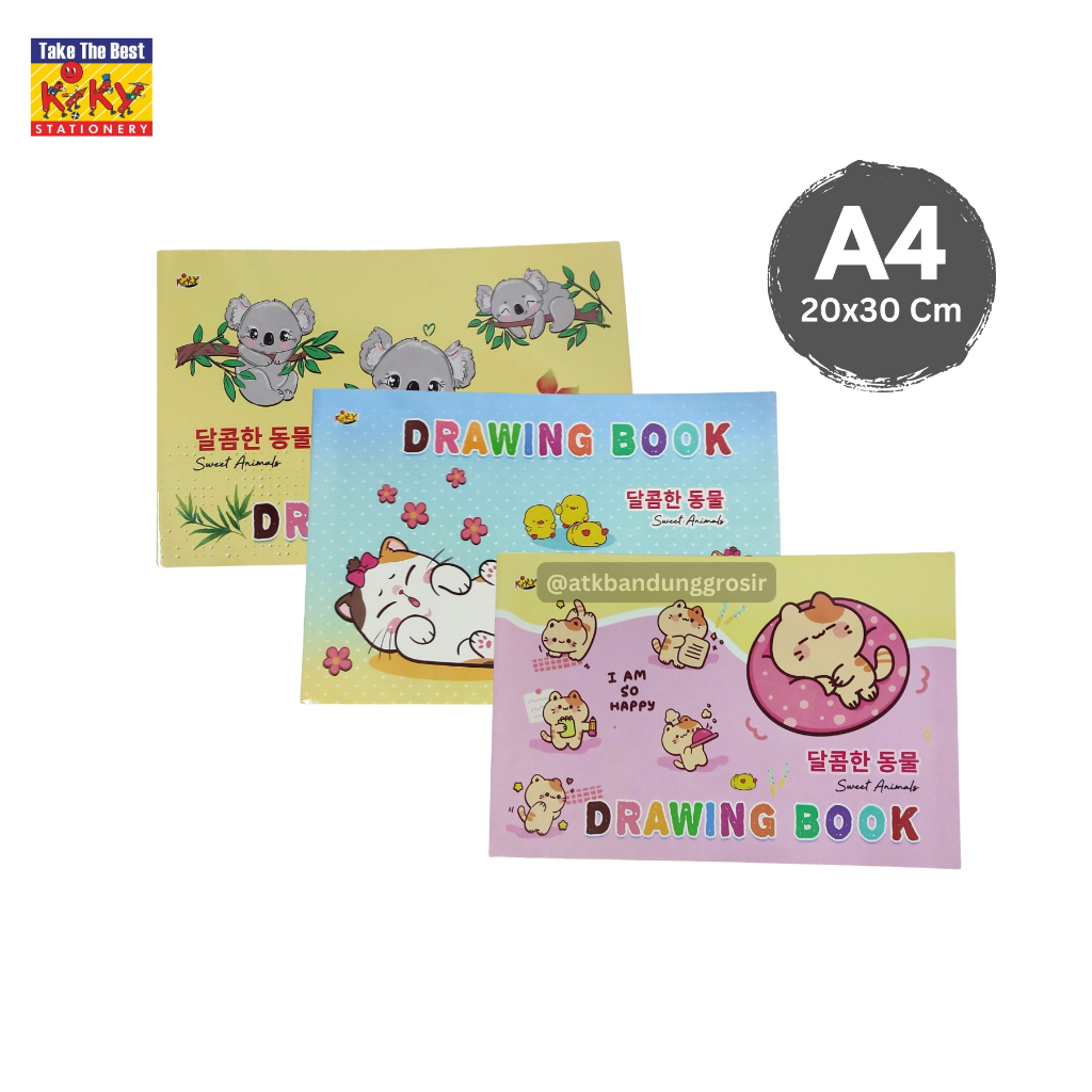

Buku Gambar Kiky A4 (20 x 30) / Drawing Book Kiky A4 Grosir Murah