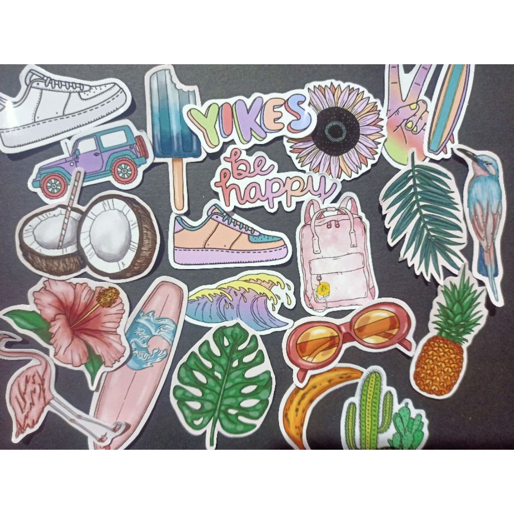 

[53 BIJI] STIKER MOTIF SUMMER + BOX ESTETIK | AESTHETIC STICKER SUMMER MODE | SUDAH CUTTING | GLOSSY | JOURNALING | SCRAPBOOK | LUCU | MENARIK / STIKER BUKU