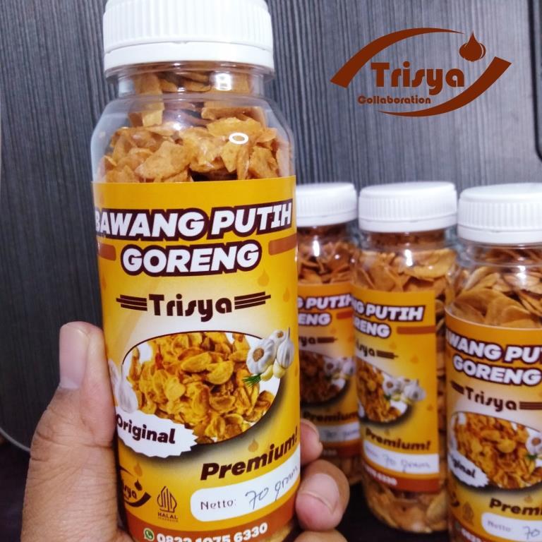 

Bawang Putih Goreng Trisya Premium Asli Tanpa Tepung Crispy Gurih 70 gram