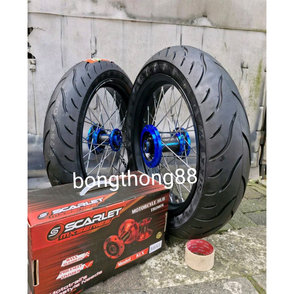 Sepakat Velg Rossi Sprint XD KLX BF D-Tracker Ring 17 250 300 350 tromol Scarlet jari jari ride it  