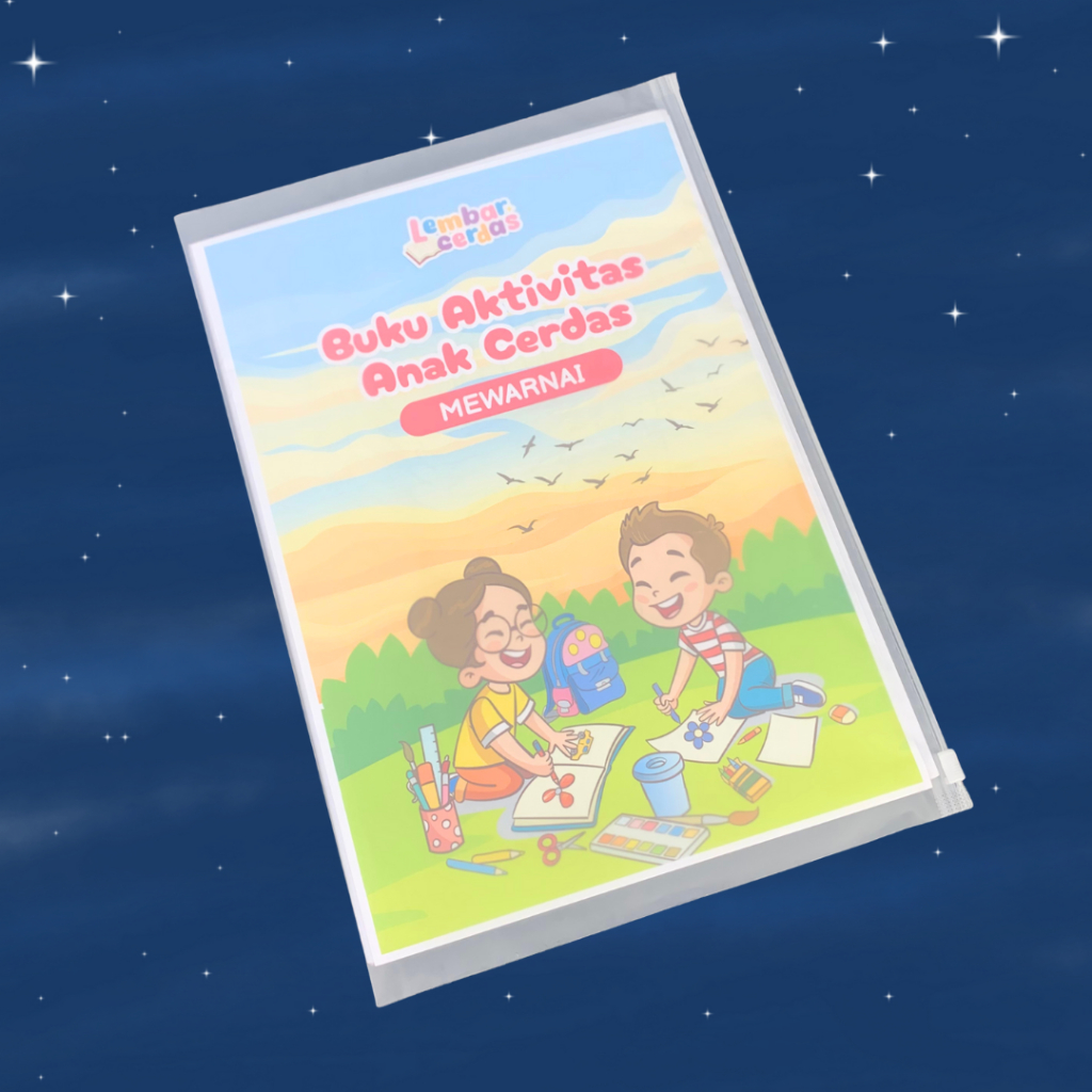 

Lembar Cerdas Buku Aktivitas Mewarnai Anak 40 Halaman | Preschool | Tracking Menggambar Pra TK PAUD 2 3 4 5 Tahun