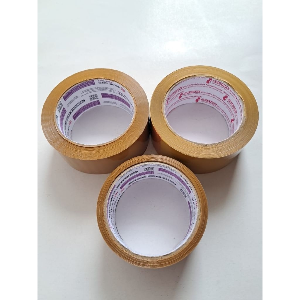 

lakban nachi / lakban goldtape / lakban eds-on cokelat tebal dan tipis