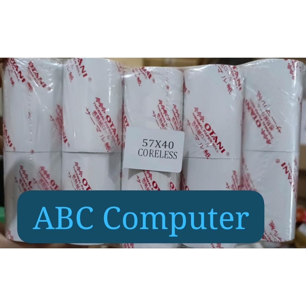 

Kertas Struk Thermal Merek Otani 57x40 isi 10rol