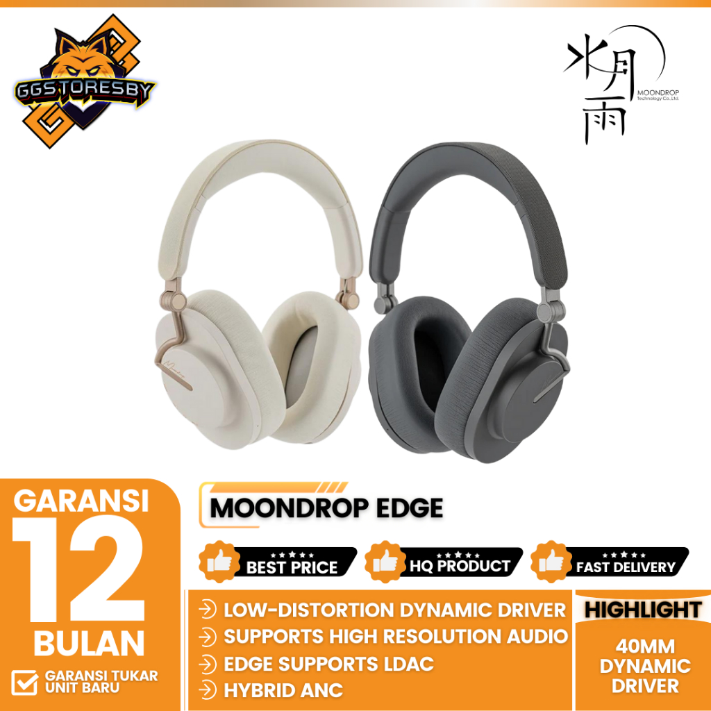 Moondrop Edge 40Mm Dynamic Driver Portable Wireless Headphone