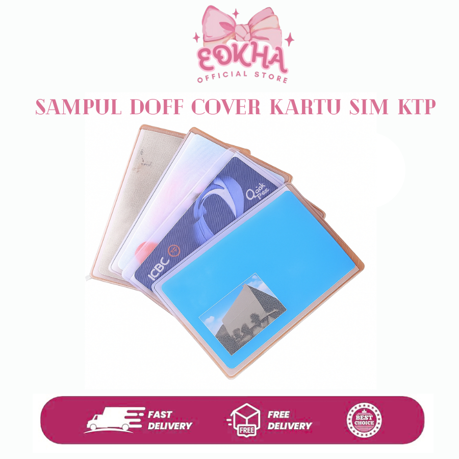 

sampul DOFF Cover Kartu SIM KTP PLASTIK Pelindung Kartu Anti Gores