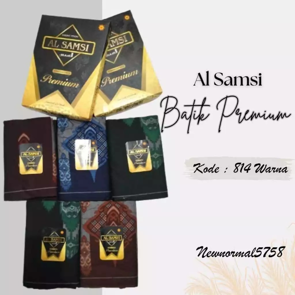 Sarung Al Samsi Batik PREMIUM NEW MOTIF - ISI 10 PCS DAN 20 PCS / 1 KODI