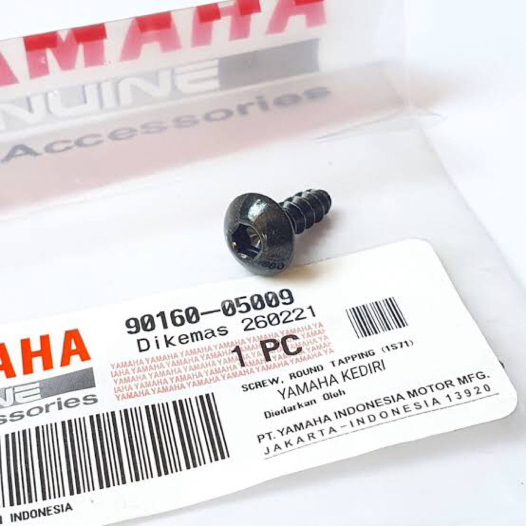screw round tapping baut cover dudukan visor windshield All new Nmax 90160-05009 asli original Yamah