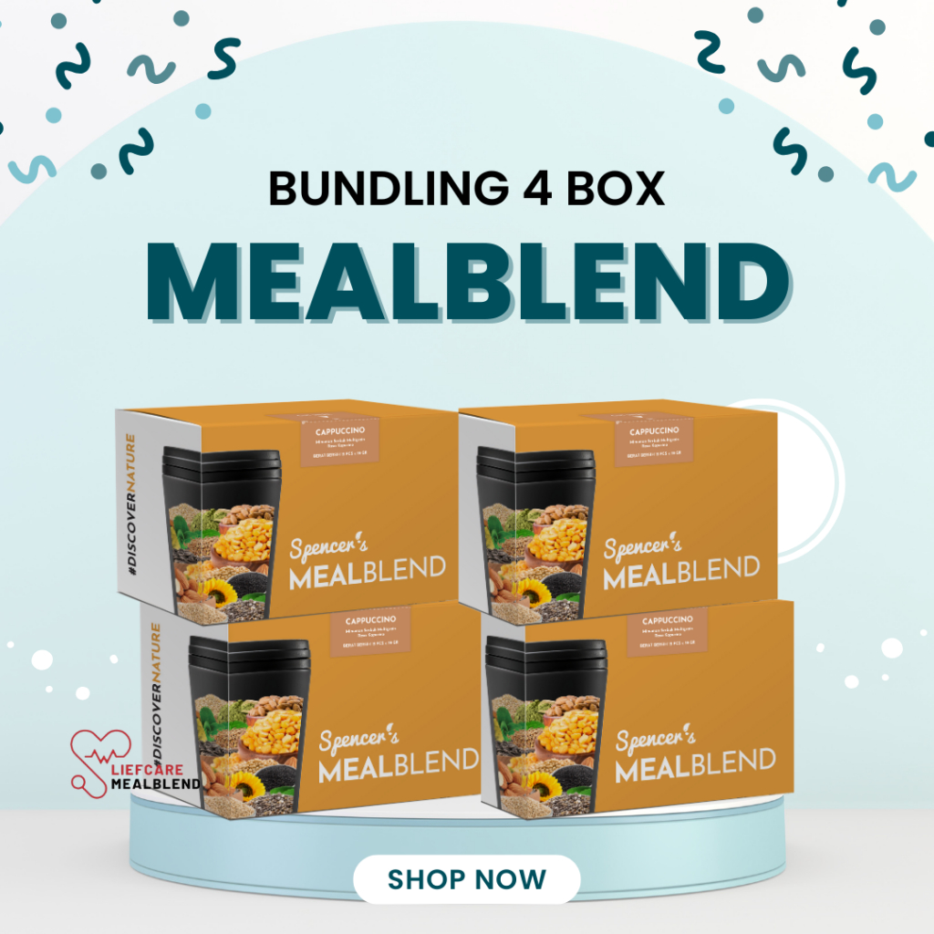 

PAKET Hemat 4 Box MealBlend varian capuccino - Paket Sehat untuk Diet & Energi Optimal