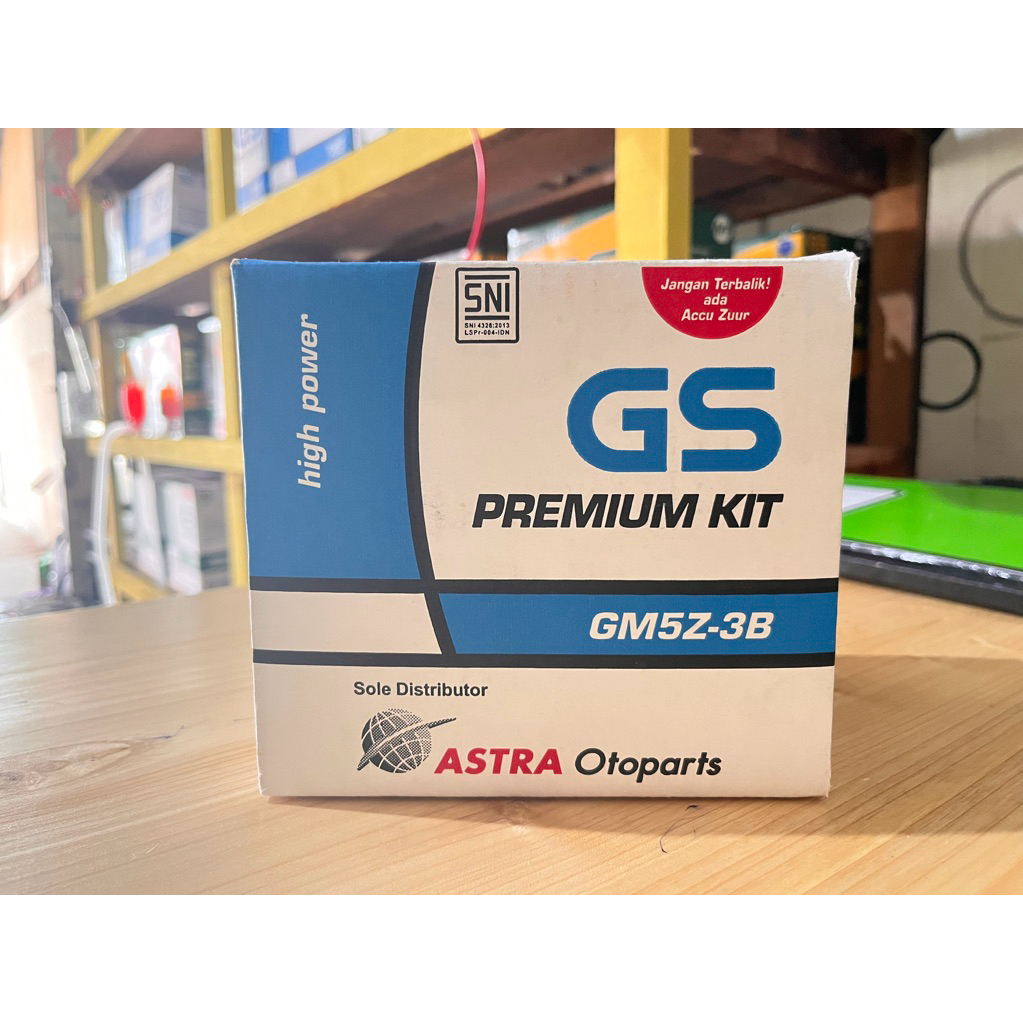 AKI MOTOR GS GM5Z ASTRA ASLI 100% UNTUK SEPEDA MOTOR