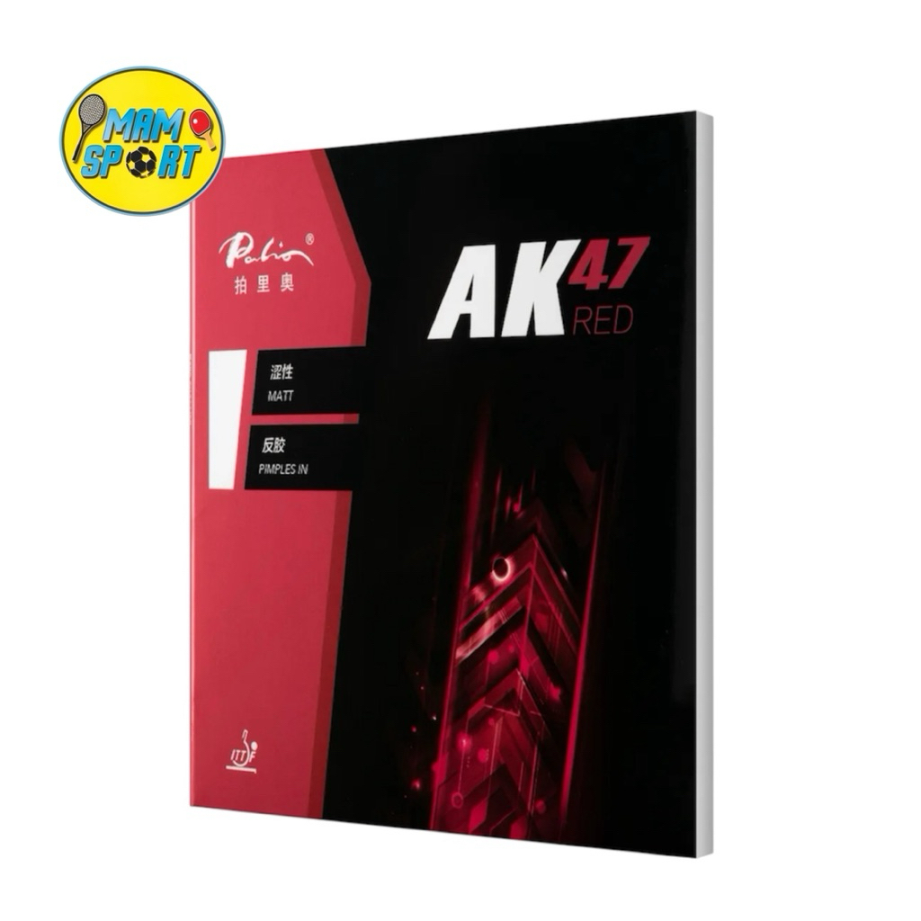 Karet Bet Pingpong Tenis Meja PALIO AK47 Red Sponge Original