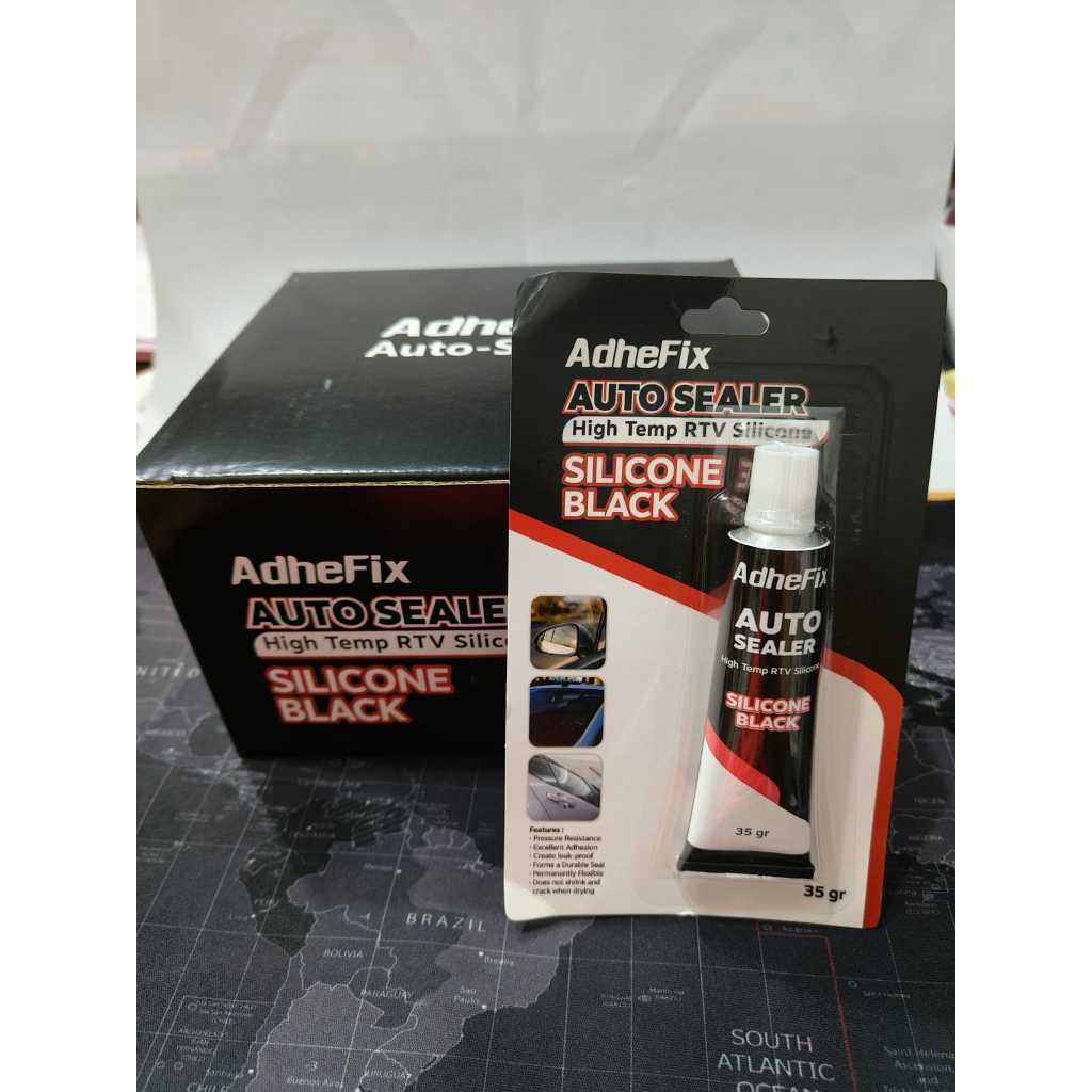 

ADHEFIX AUTO SEALER KECIL / Lem Silicone Silent Odol Hitam Kaca Mobil Otomotif 35gram