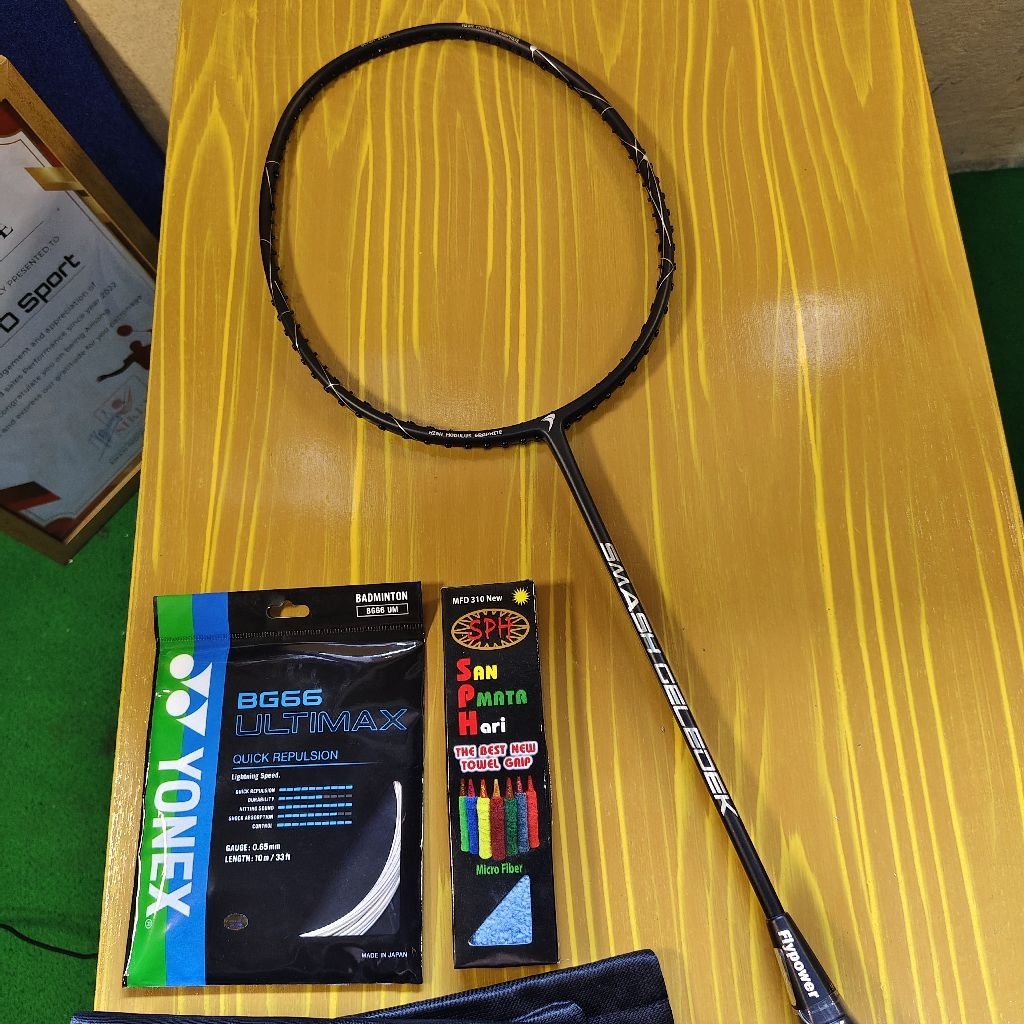 Raket Badminton FLYPOWER SMASH GELEDEK 4UG5 ORIGINAL