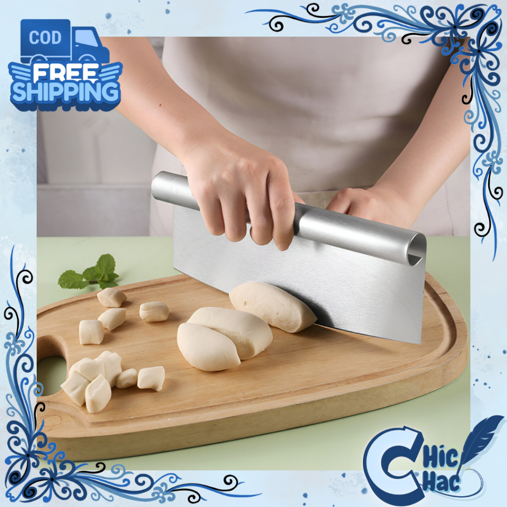 Scraper Panjang Stainless Steel / Pemotong Pizza Kue Multifungsi / Premium Scraper Kualitas Terbaik