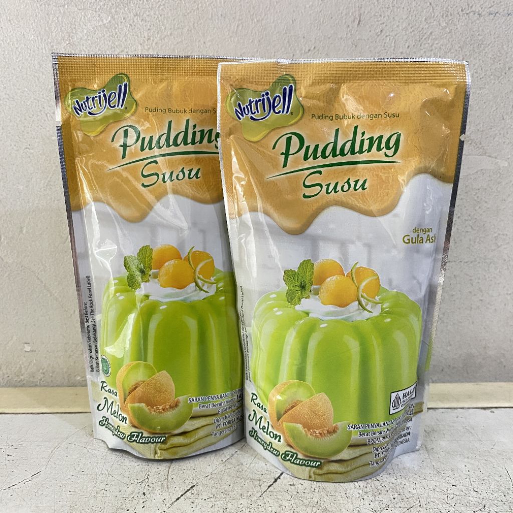 

Nutrijell PUDDING susu rasa MELON 145 gram | nutrijell pudding melon | puding rasa melon