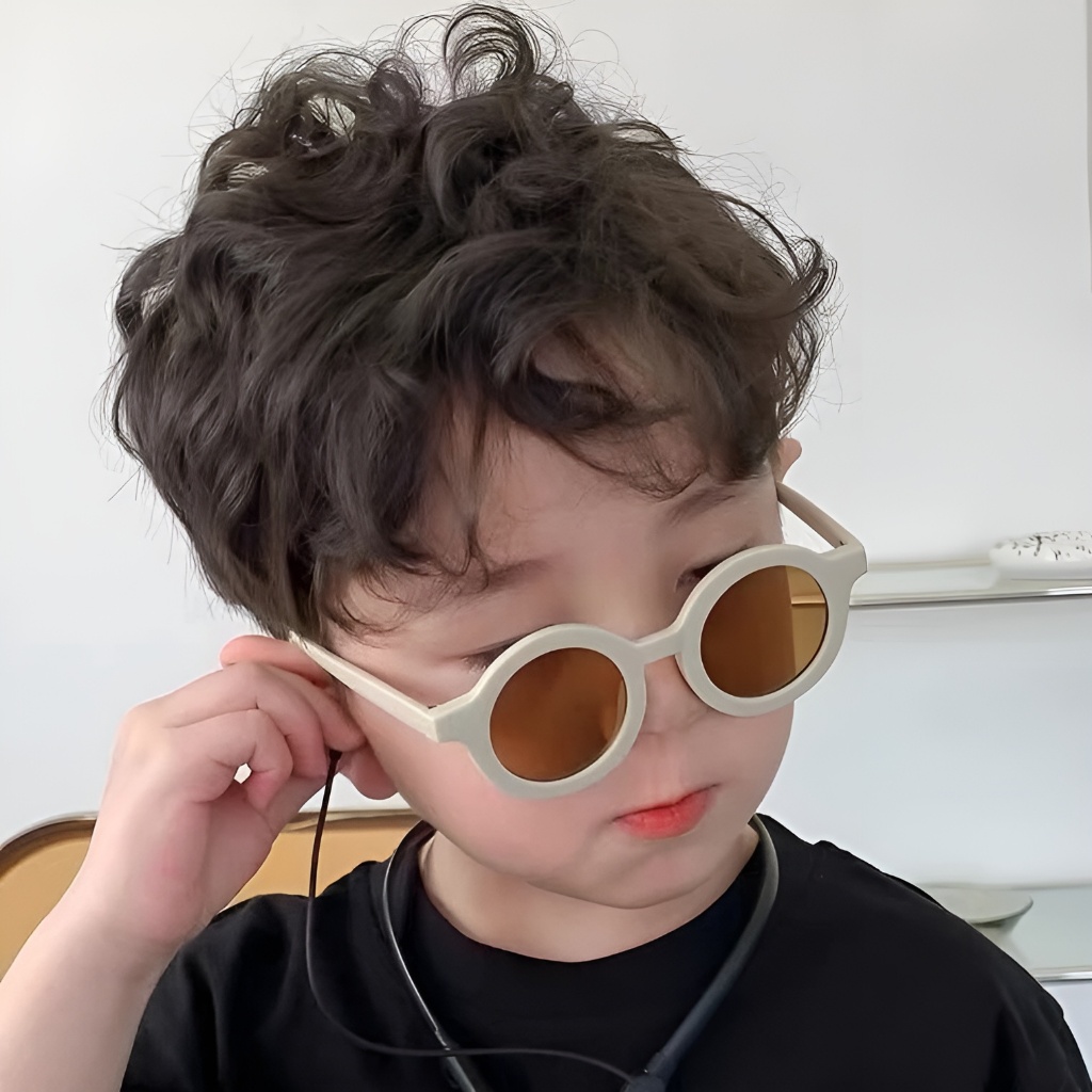 Kacamata Anak Bulat Gemoy New Trend Kacamata Lucu Laki-laki Dan Perempuan Bayi Gaya Korea