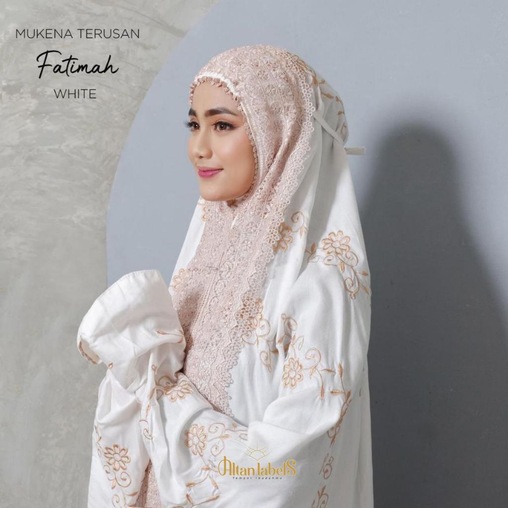 Mukena Dewasa Terusan Rayon Bordir Fatimah Series