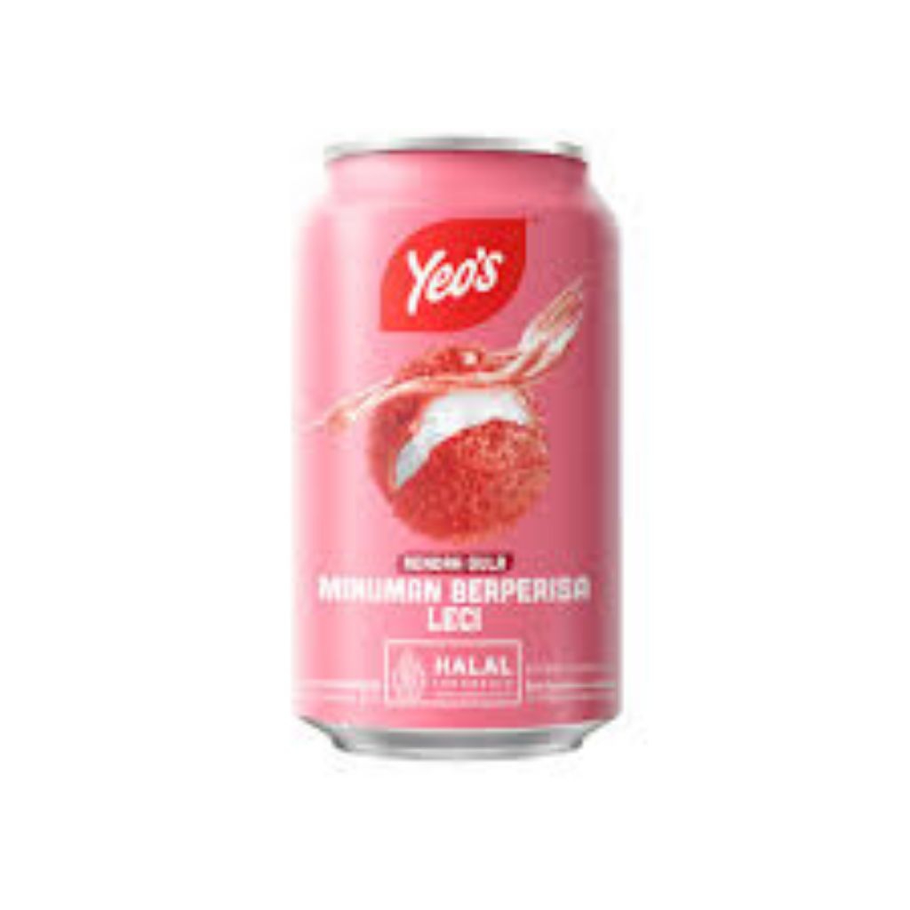 

Yeo's Lychee 1 karton isi 24 kaleng.