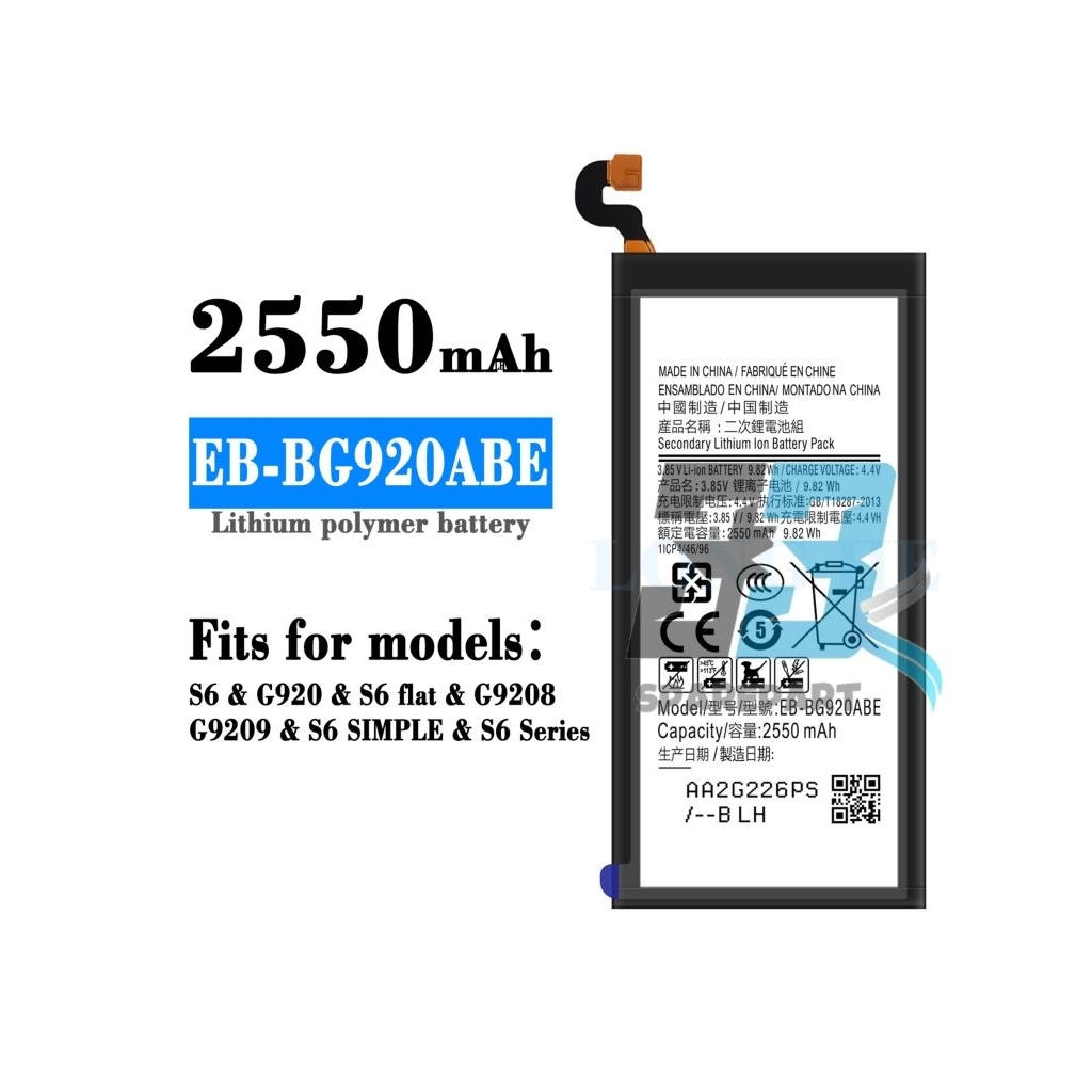 BATERAI / BATRE SAMSUNG S6 / S6 FLAT ORIGINAL