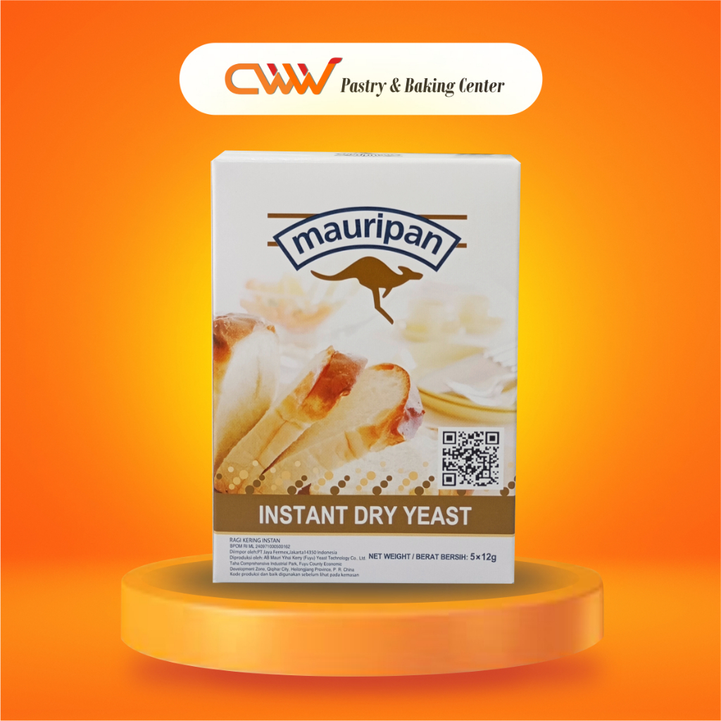 

Mauripan Instant Dry Yeast Ragi Kering Sachet 5 x 12g Pengembang Kue Roti Bread Cake Pastry