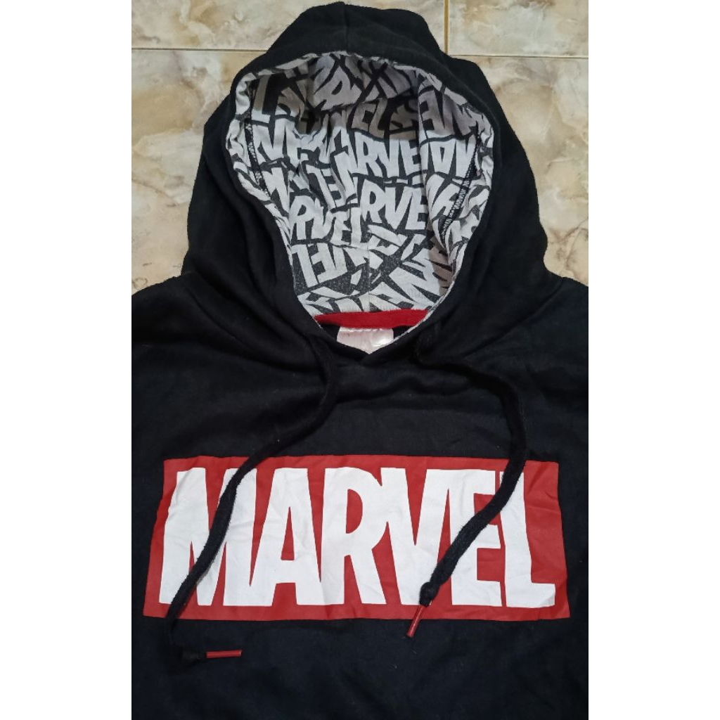 Hoodie Marvel, hd Marvel logo box, Hoodie Marvel big logo