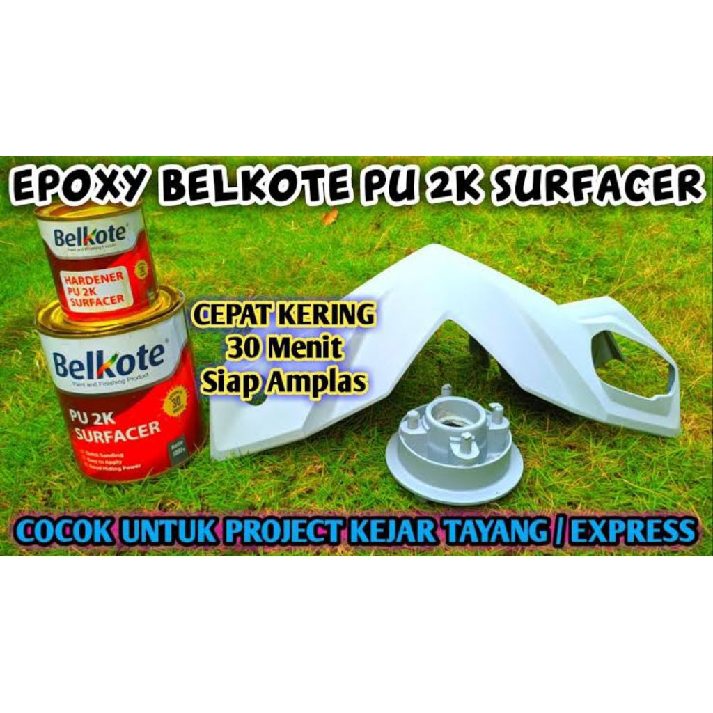 Poksi Cat Dasar Belkote PU 2K Cat Velg Sepeda Motor Mobil Cepat Kering