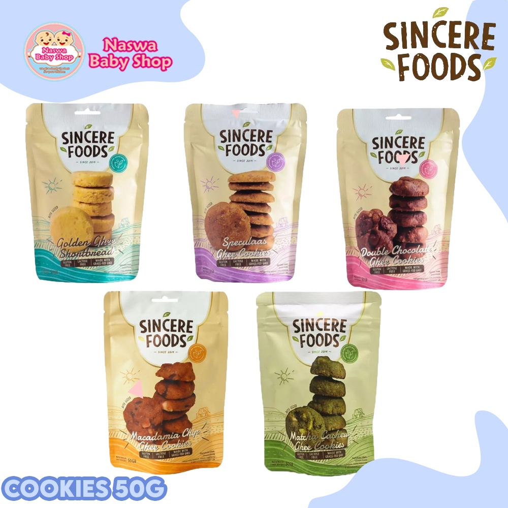 

Sincere Food Cookies Cemilan Sehat 50g