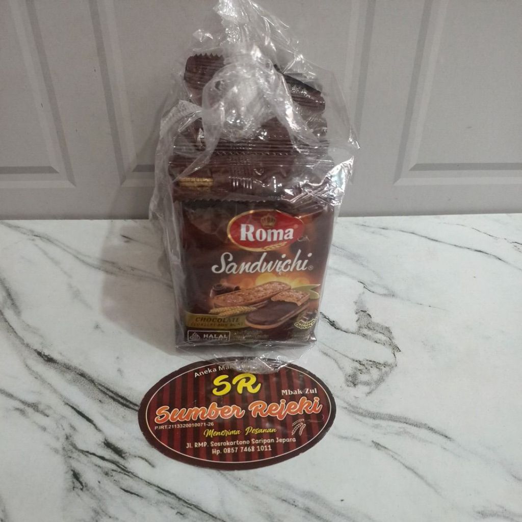 

ROMA SANDWICH COKLAT ISI 10 PCS BERAT 200 GRAM